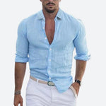 Slim fit zomer overhemd Heren