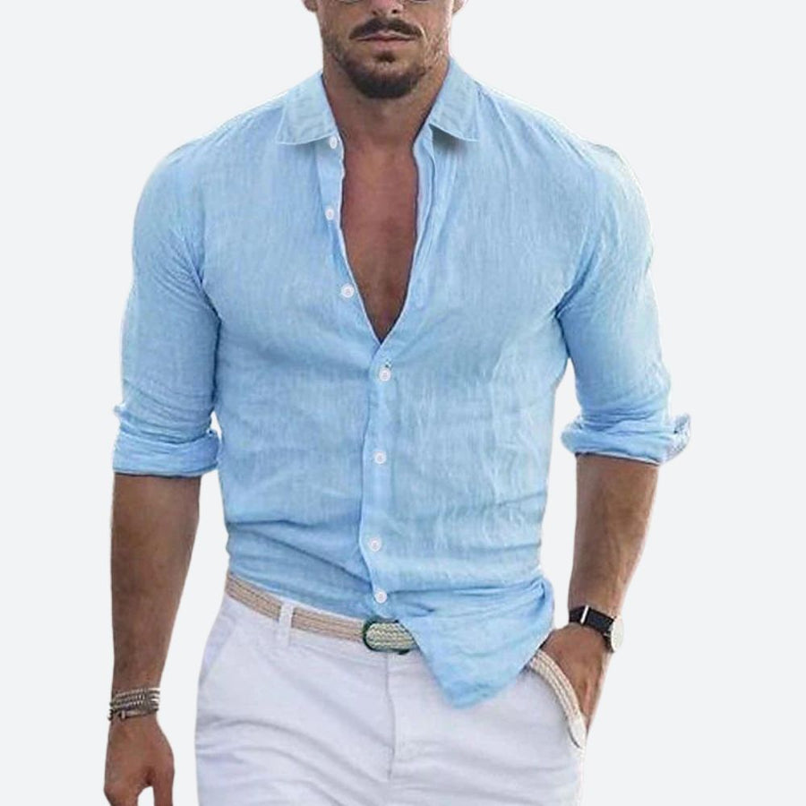 Slim fit zomer overhemd Heren