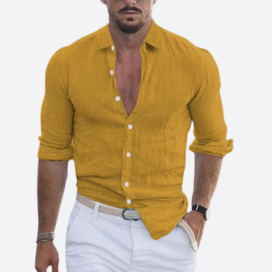 Slim fit zomer overhemd Heren