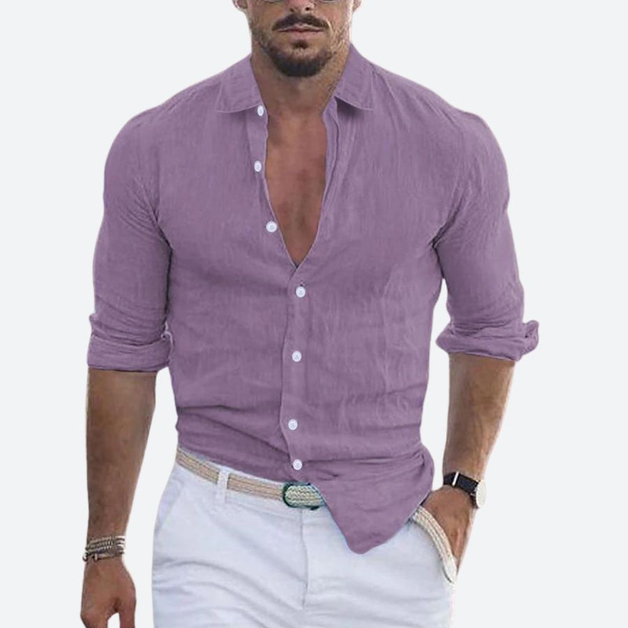 Slim fit zomer overhemd Heren