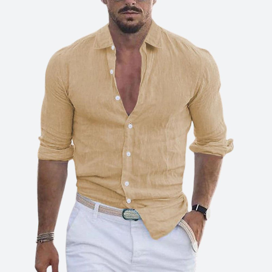 Slim fit zomer overhemd Heren
