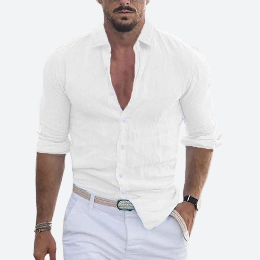 Slim fit zomer overhemd Heren