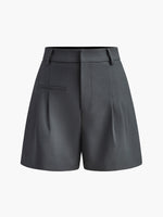Hoge taille Zomer short met plooien Dames