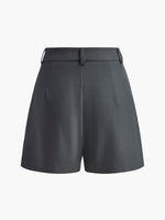 Hoge taille Zomer short met plooien Dames