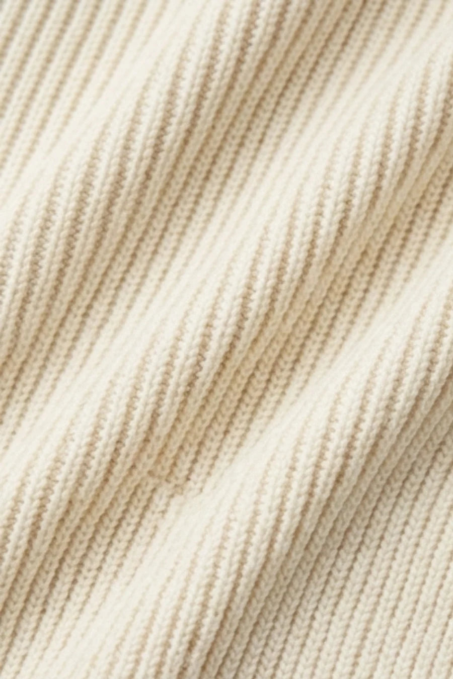 Gebreid vest heren met zakken - Beige