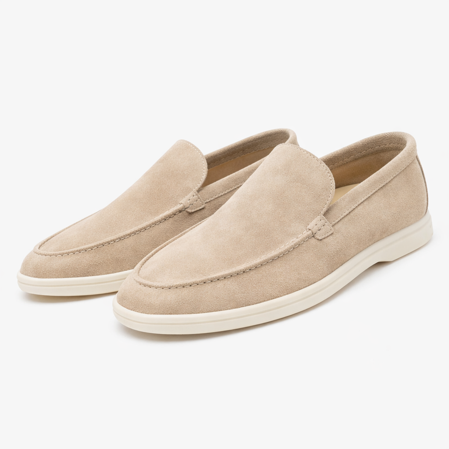 Suede loafers met flexibele zool Heren
