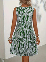 Mouwloze zomerjurk met print Dames