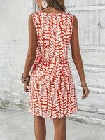 Mouwloze zomerjurk met print Dames