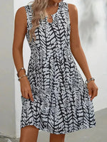 Mouwloze zomerjurk met print Dames