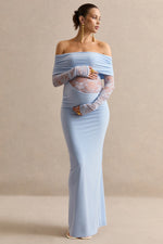 Zwangerschapsjurk Dames Maxi Off-Shoulder met Kant