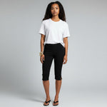 Capri broek met elastische taille Dames