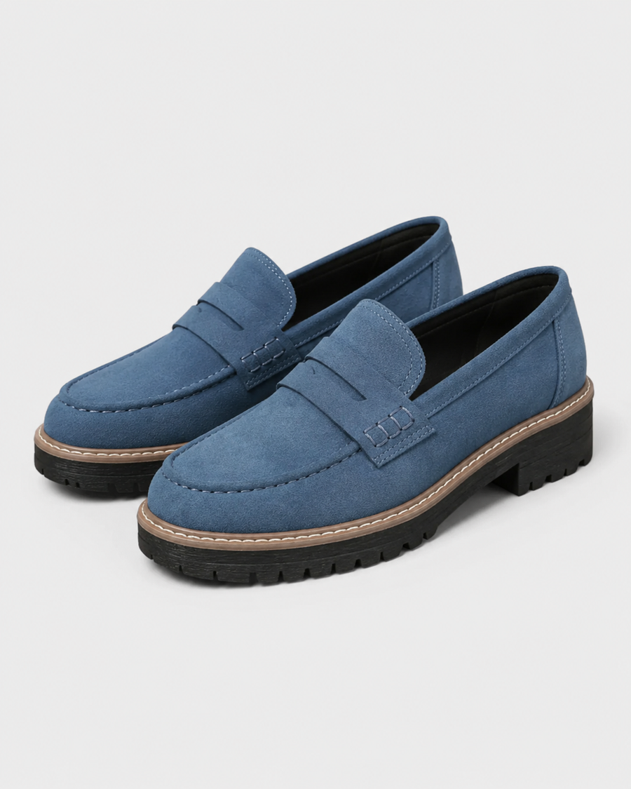 Loafers Dames Suede met Dikke Zool