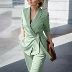 Tweedelige Blazer Set met Pantalon Dames