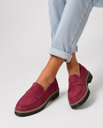 Loafers Dames Suede met Dikke Zool