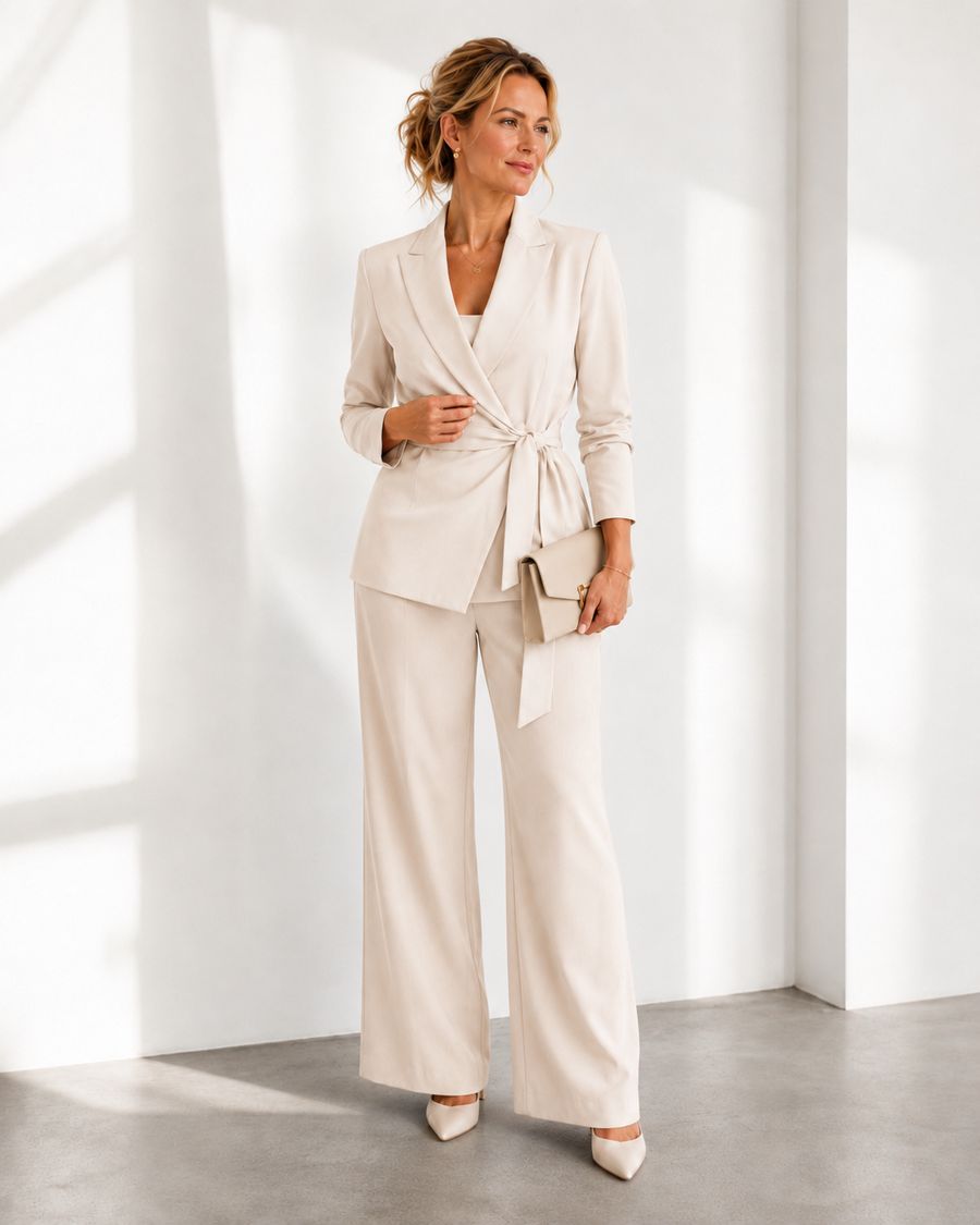 Tweedelige set met top en broek Dames