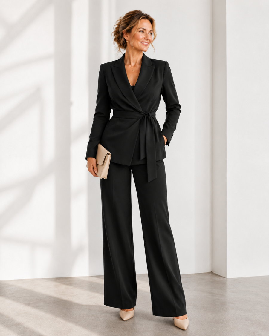Tweedelige set met top en broek Dames