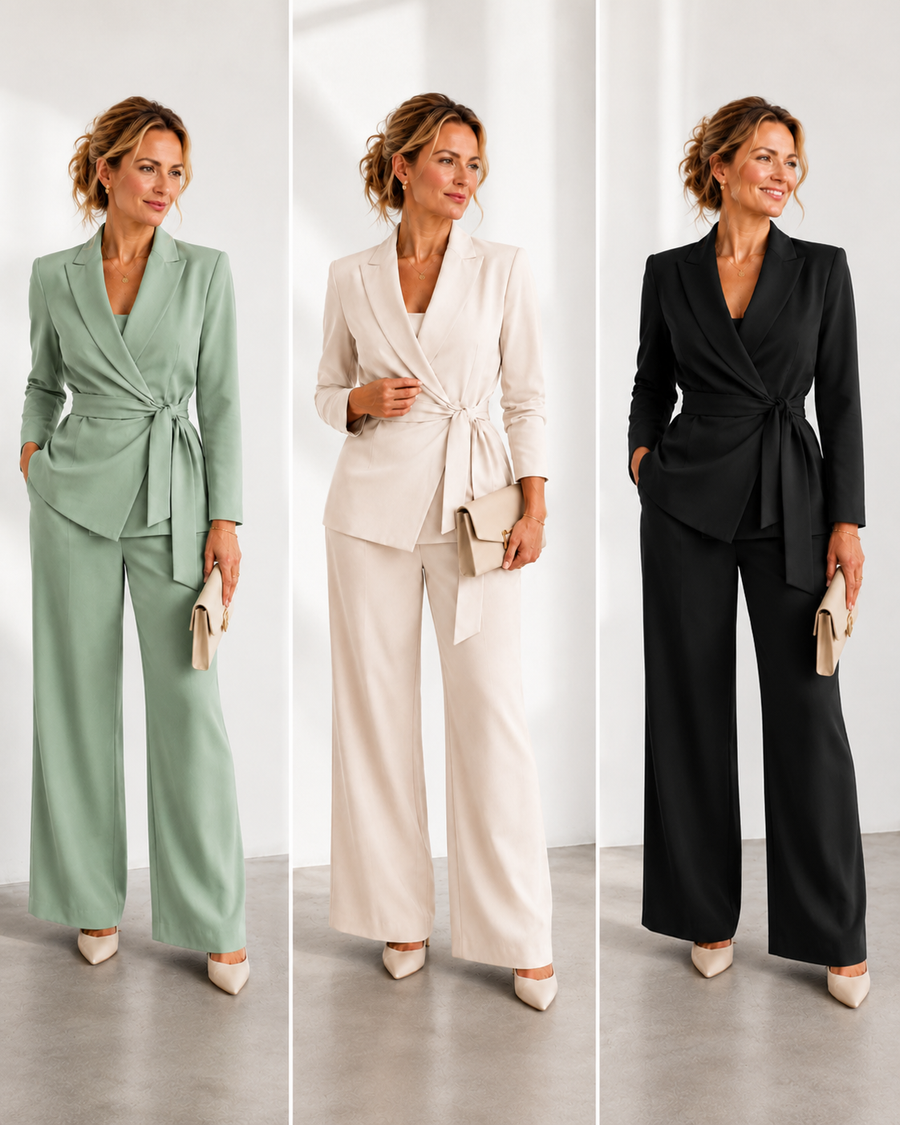 Tweedelige set met top en broek Dames