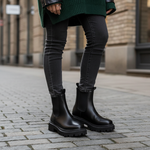 Chelsea Boots Dames Laarzen met Ronde Neus