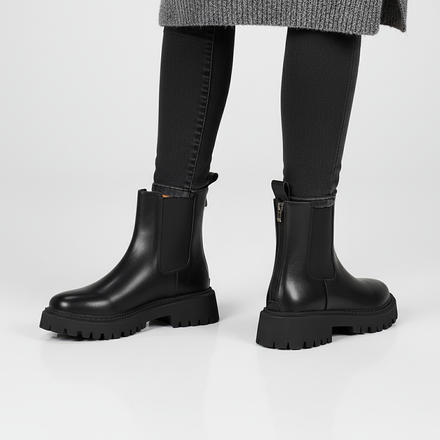 Chelsea Boots Dames Laarzen met Ronde Neus
