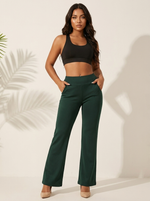 Flared broek met hoge taille Dames