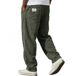 Corduroy broek met elastische taille Heren