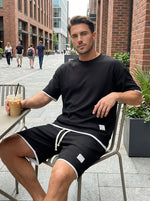 Tweedelige set met T-shirt en short Heren