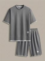 Tweedelige set met T-shirt en short Heren
