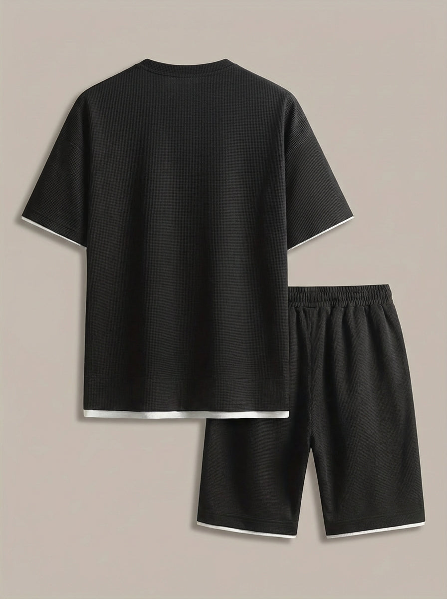 Tweedelige set met T-shirt en short Heren