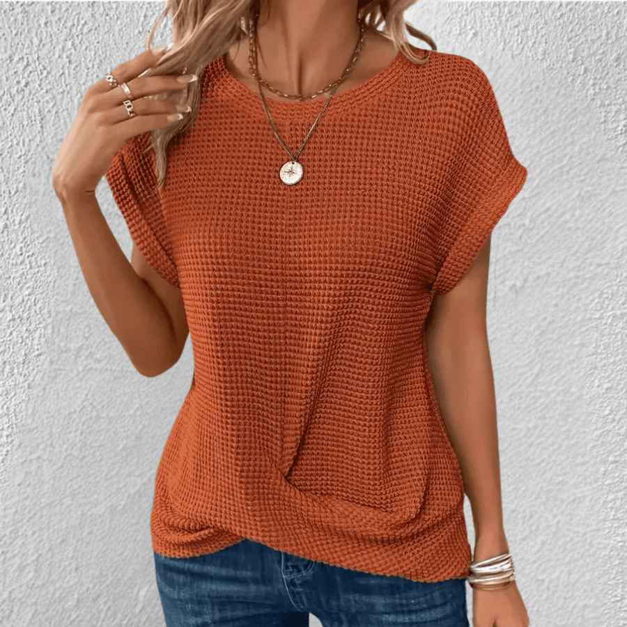 Gebreide top met twistdetail Dames