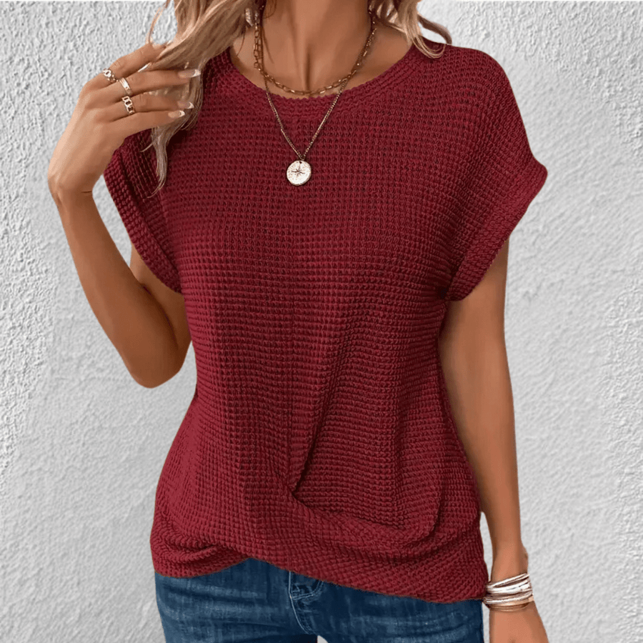 Gebreide top met twistdetail Dames