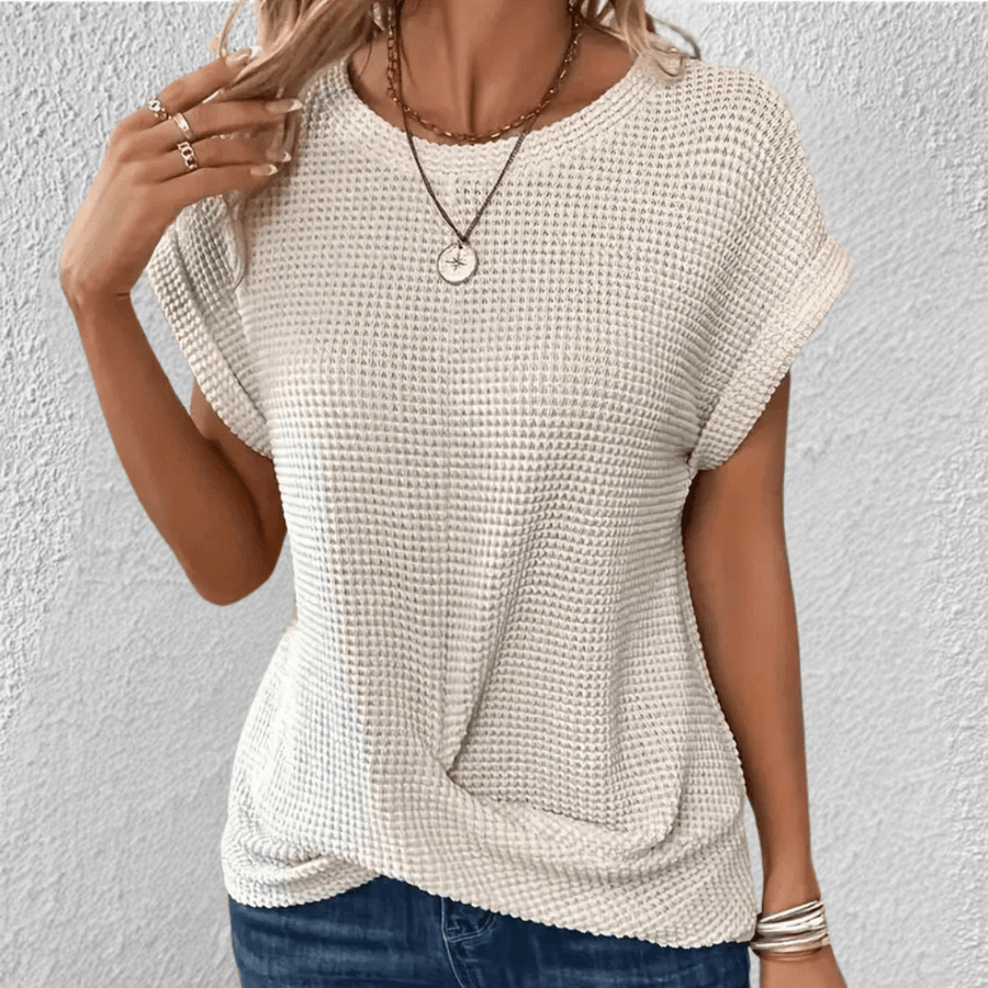 Gebreide top met twistdetail Dames