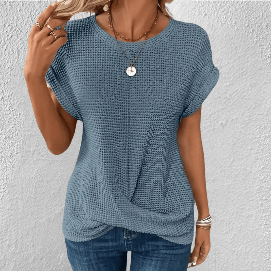 Gebreide top met twistdetail Dames