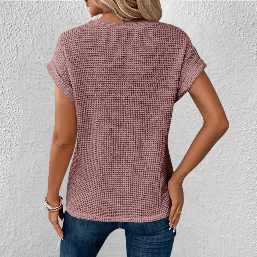 Gebreide top met twistdetail Dames