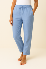 Losvallende broek met elastische taille Dames