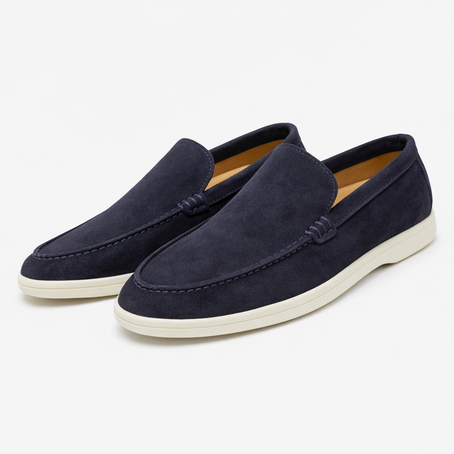 Suede loafers met flexibele zool Heren