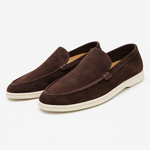 Suede loafers met flexibele zool Heren
