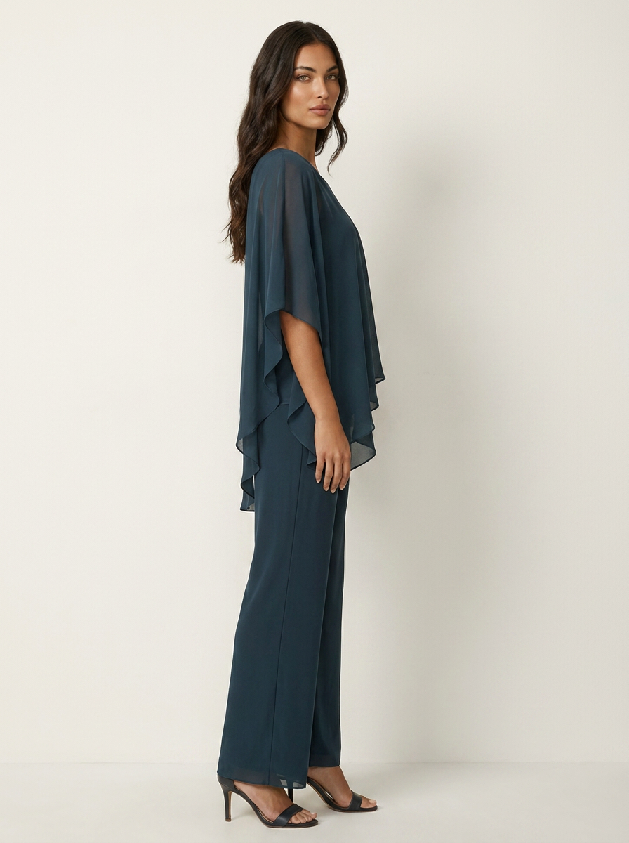 Co-ord Set Dames Chiffon Top en Broek
