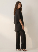 Co-ord Set Dames Chiffon Top en Broek