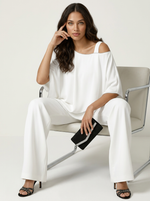 Co-ord Set Dames Chiffon Top en Broek