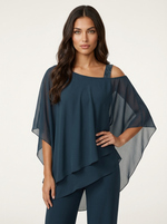 Co-ord Set Dames Chiffon Top en Broek