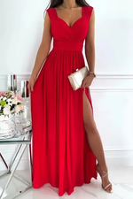 Maxi galajurk met kanten details Dames
