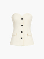 Tweedelige set met strapless top en pantalon Dames
