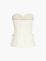 Tweedelige set met strapless top en pantalon Dames