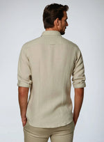 Linnen overhemd heren - Khaki