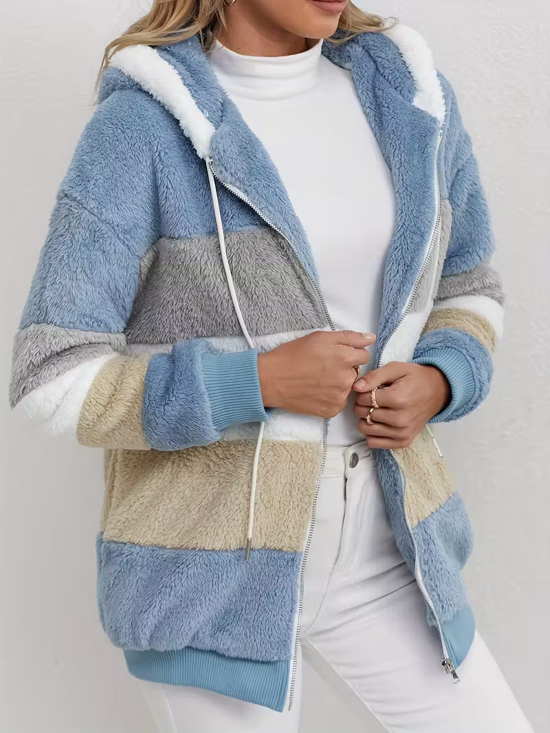 Teddy Vest Dames met Capuchon