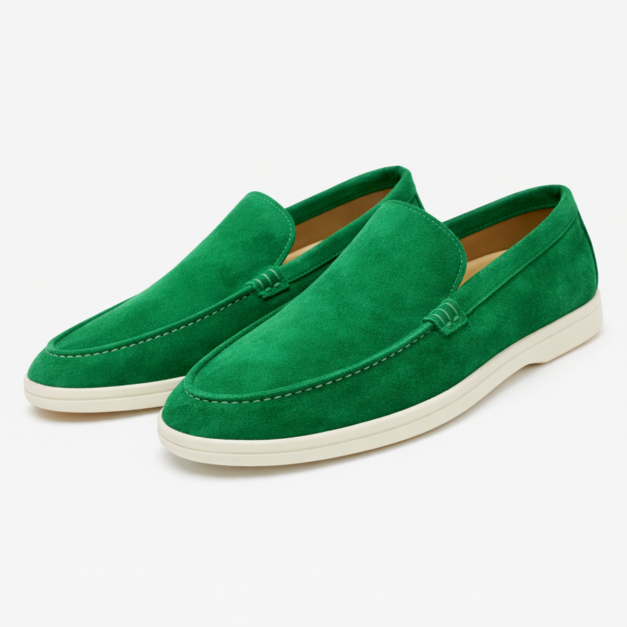 Suede loafers met flexibele zool Heren