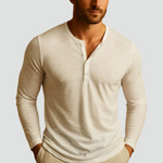 Henley shirt met lange mouwen Heren