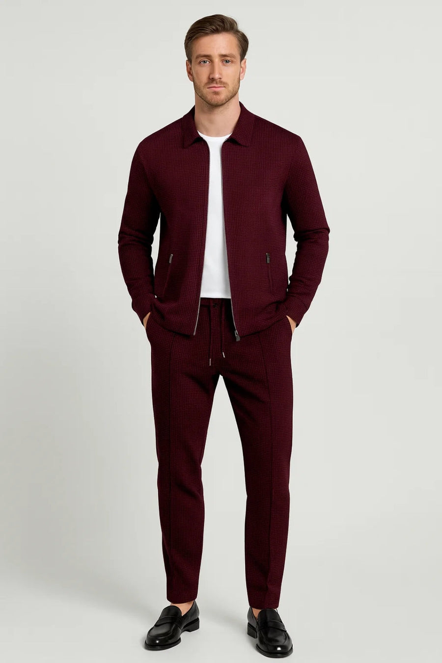 2-Delige Heren Set met Ritsjas en Broek