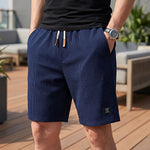 Korte zomer broek met elastische taille en trekkoord Heren