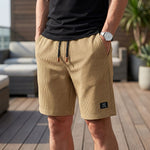 Korte zomer broek met elastische taille en trekkoord Heren